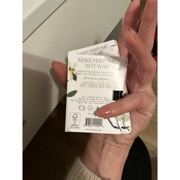 The 7 Virtues Vanilla Woods Eau de Parfum Sample Spray Vials [Lot Of 3] 0.06oz/e - Picture 2 of 4